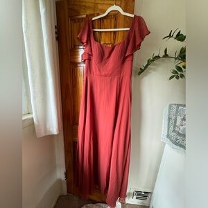 Azazie Bondi Dress in Terracotta